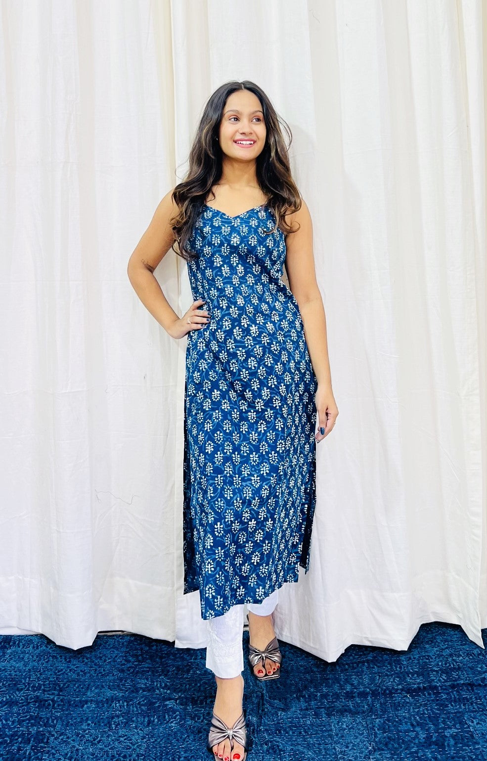 Speghatti Strap Kurti